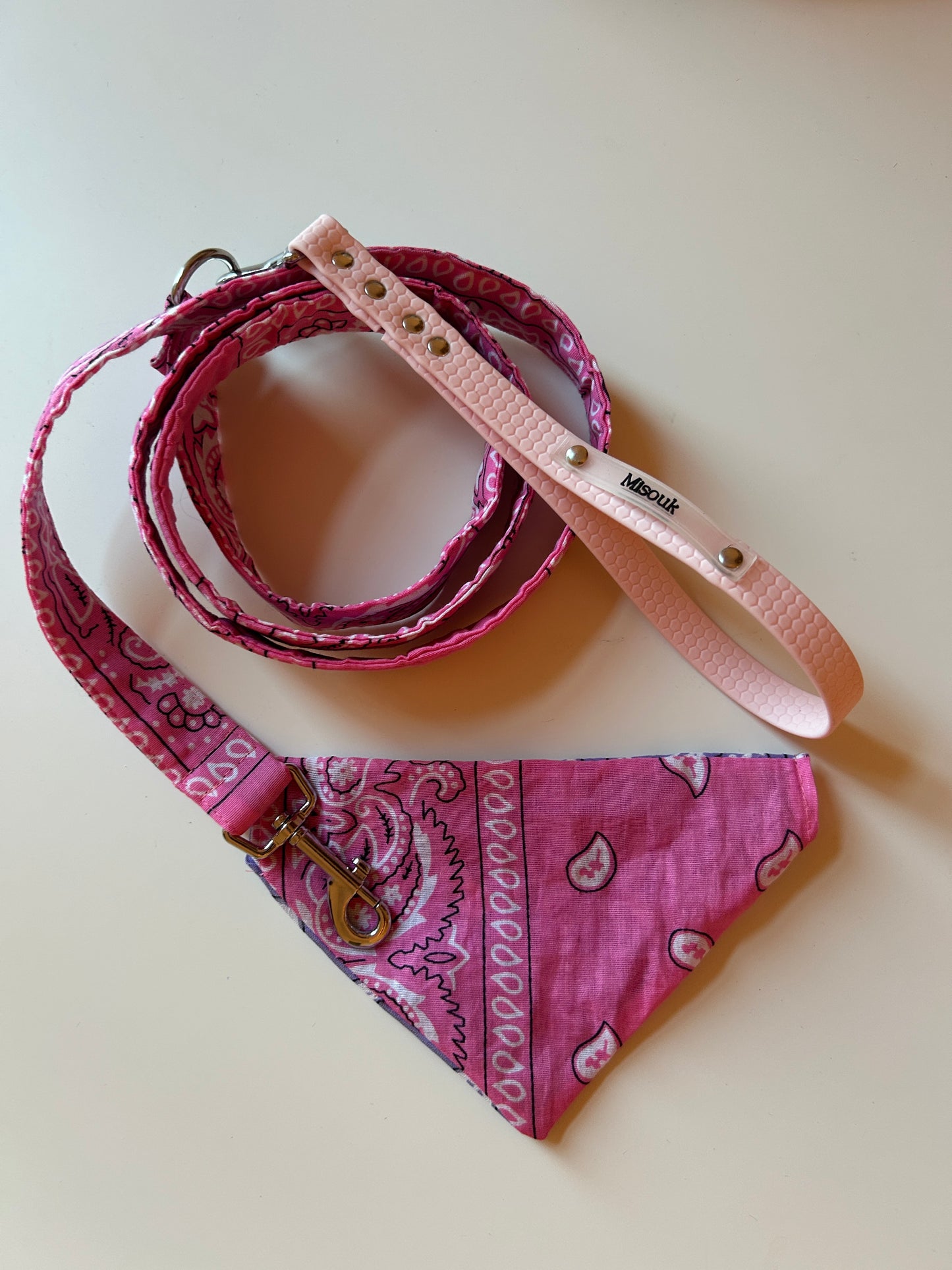 Bandana DND rose et mauve